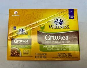 lot 423 image: SS. 12x 3oz Pouches Gravies Healthy Indulgence