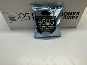 lot 162 image: II. 24x 1.1oz Chicharrones Fried Pork Rinds-Sea Salt