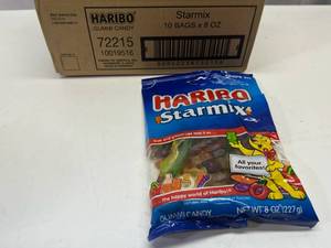 lot 157 image: JJ. 10x 8oz Haribo Starmix Gummi Candy