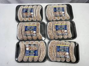 lot 131 image: H. 6x 1lb 3oz Great Value MILD Italian Sausage