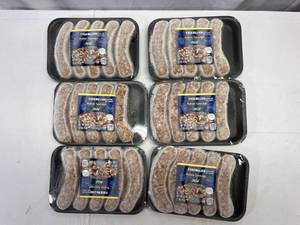 lot 132 image: H. 6x 1lb 3oz Great Value MILD Italian Sausage
