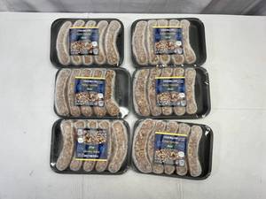 lot 133 image: H. 6x 1lb 3oz Great Value MILD Italian Sausage