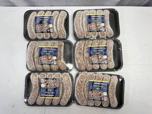 lot 135 image: H. 6x 1lb 3oz Great Value MILD Italian Sausage