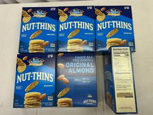lot 459 image: KK. 6x 4.25oz Blue Diamond Almond Nut Thins