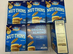 lot 460 image: KK. 6x 4.25oz Blue Diamond Almond Nut Thins
