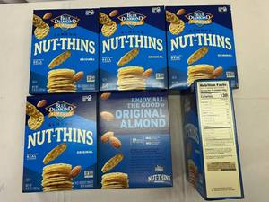 lot 461 image: KK. 6x 4.25oz Blue Diamond Almond Nut Thins