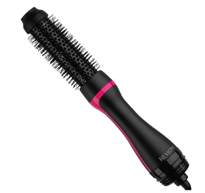 lot 339 image: Revlon One Step 1-12 Round Ceramic Hair Dryer and Volumizer Hot Air Brush, Black