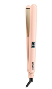 lot 341 image: Tayshia by Conair Double Ceramic 1 Flat Iron Hair Straightener Peach