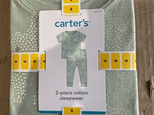 lot 330 image: LOT OF 10 Size 6 Carters 2 Piece Cotton Sleepwear