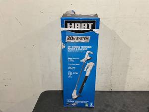 lot 219 image: HART 20-Volt 10 String TrimmerBazooka Leaf Blower Combo Kit