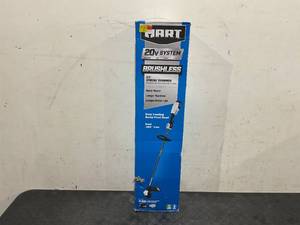 lot 220 image: Hart 20-Volt 13 Brushless String Trimmer with Bump Feed Head
