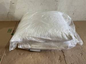 lot 150 image: LOT OF 2  Euro Throw Pillow Inserts-Down Feather Pillow Inserts-Cotton Fabric