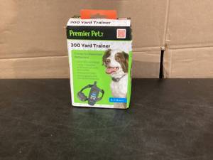 lot 428 image: Premier Pet 300 Yard Remote Trainer Corrects Unwanted Behaviors for All Size Dogs