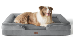 lot 369 image: Bedsure Orthopedic Dog Bed for Large Dogs, Measures  38.0L x 28.0W x 6.5Th