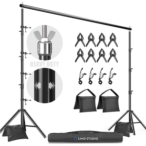 lot 110 image: LimoStudio Upgrade NEW Heavy Duty Backdrop Stands