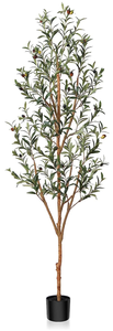 lot 116 image: Kazeila Artificial Olive Tree Tall Faux Silk Plant for Home Office Decor