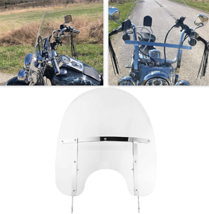 lot 130 image: Clear Detachable Motorcycle Windscreen Windshield Compatible With 2000-UP Harley Davidson Heritage