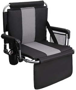 lot 153 image: ALPHA CAMP Stadium Seat Chair for Bleachers with Back & Arm Rest