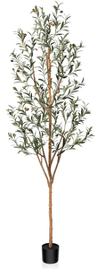 lot 154 image: Kazeila Artificial Olive Tree Tall Faux Silk Plant for Home Office Decor