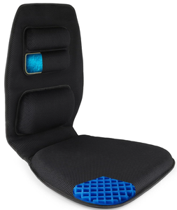 lot 181 image: FOMI Premium Gel Cushion and Firm Back Support  Seat Cushion Pad and Upper Lower