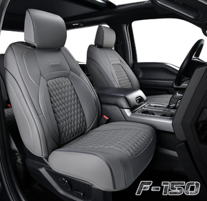 lot 185 image: Ford F150 Seat Covers, Full Coverage Luxury Car Seat Cover Fit for 2015-2023 Ford F150, 2017-2022 F250 F350 F450