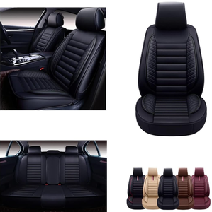 lot 186 image: Full Set OASIS AUTO Car Seat Covers Premium Waterproof Faux Leather Cushion Universal Accessories