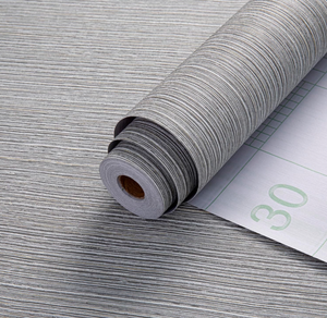 lot 226 image: Haimin Grasscloth Wallpaper Textured Fabric Contact Paper Brown Wall Paper