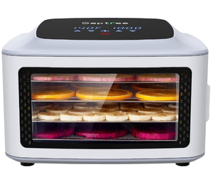 lot 236 image: Compact Food Dehydrator, 4 Stainless Steel Trays Fresh Dryer Machine for Jerky Herbs Fruit Veggies Snacks