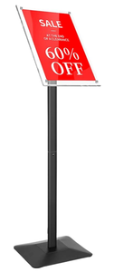 lot 243 image: Adjustable Heavy Duty Pedestal Sign holder floor Stand