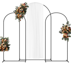 lot 430 image: 3PCS Wedding Arch Backdrop Stand 7.3FT& 6.6FT& 6.6FT