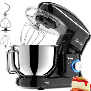 lot 432 image: 3-IN-1 Electric Stand Mixer, Facelle 6 Speed Kitchen Mixer with Pulse Button