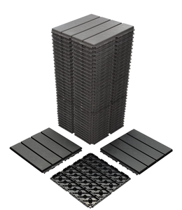 lot 454 image: 36PCS Plastic Interlocking Deck Tiles, Waterproof Outdoor Flooring All Weather Use