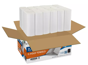 lot 469 image: 12 Packs 2400 Towels Marathon C-Fold 1-Ply Paper Towels