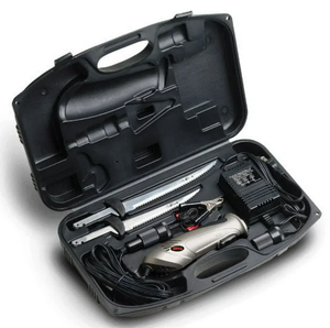 lot 472 image: RAPALA ACDC Deluxe Electric Fillet Knife Model PGEF1 2 Blade Sizes