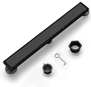 lot 475 image: Linear Shower Drain, with 2-in-1 Flat & Tile