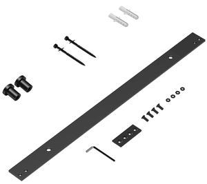 lot 496 image: Skysen Barn Door Track Only with Wall Spacer and Screws -Track Extend Kit for Barn Door Hardware