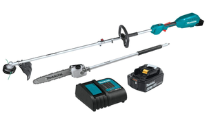 lot 5 image: Makita XUX02SM1X4 18V LXT Lithium-Ion Brushless Cordless Couple Shaft Power Head Kit
