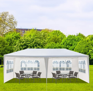 lot 48 image: Heavy Duty Gazebo Canopy Party Tent, Durable Waterproof Pe Cloth