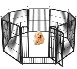 lot 55 image: FXW Rollick Dog Playpen for Yard, RV Camping 8 Panels