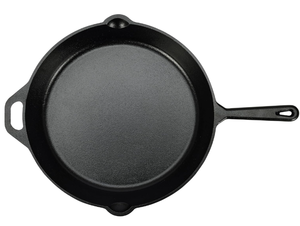 lot 262 image: Amazon Basics Pre-Seasoned Cast Iron Skillet, Heavy-Duty & Large
