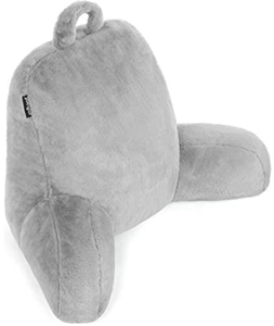 lot 298 image: Milliard Reading Pillow, Sit Up Pillow for Bed, Back Rest Pillow, with Faux Fur