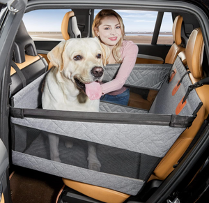 lot 385 image: Dog Car Seat for Medium Dogs,Back Seat Extender for Dogs,Large & Small Dog Car Seat