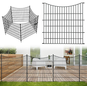lot 389 image: 5PCS with Lock No Dig Decorative Outdoor Garden Fence for Yard