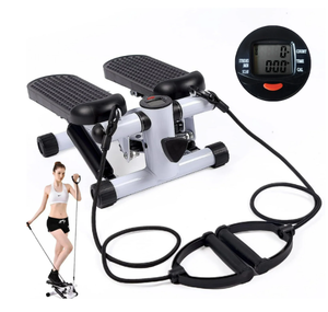 lot 391 image: Steppers for Exercise,Stair Stepper with Resistance Bands,Mini Aerobic Stepper Exercise Machine