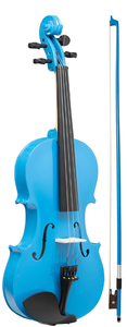 lot 398 image: 12 Fiddle Blue Colored Premium Violin