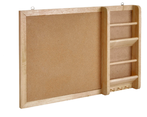 lot 528 image: Prosumers Choice Entryway Cork Bulletin Board and Mail Organizer with Key and Jewelry