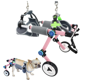 lot 531 image: Adjustable Dog Wheelchair,Fordable Dog Wheelchair for Back Legs,Assist Small Pets with Paralyzed Hind Limbs to Recover Their Mobility Two Colour 5-Size