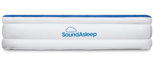 lot 541 image: SoundAsleep Dream Series Luxury Air Mattress with ComfortCoil Technology & Built-in High Capacity Pump for Home & Camping- Double Height, Adjustable, Inflatable Blow Up, Portable