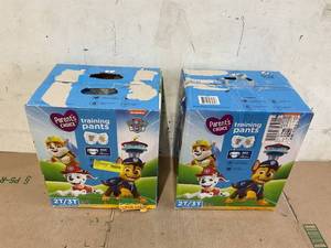 lot 396 image: LOT OF 2 Parents Choice Paw Patrol Training Pants for Boys, 2T3T, 94 Count