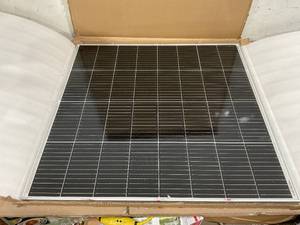 lot 76 image: DOKIO 150 Watt 18 Volt Monocrystalline Solar Panel High Efficiency Module Durable RV Marine Boat Off Grid